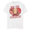 Boys 8-20 Marvel Iron Man Invincible Heart Comic Graphic Tee -Cotton Sales Store 5000429