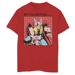 Boys 8-20 Marvel Thor My Valentine Vintage Graphic Tee