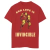 Boys 8-20 Marvel Iron Man Invinvible Love Comic Graphic Tee -Cotton Sales Store 5000442