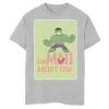 Boys 8-20 Marvel Hulk I'm Mad For You Valentine Card Graphic Tee -Cotton Sales Store 5000476