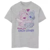 Disney's Lilo & Stitch Boys 8-20 Valentine's Day Stitch & Angel Graphic Tee -Cotton Sales Store 5002263