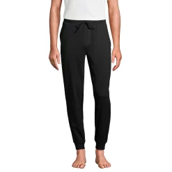 Men's Lands' End Knit Jersey Joggers 11 Men's Lands' End Knit Jersey Joggers -Cotton Sales Store 5014835 Black