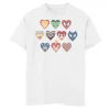 Boys 8-20 Marvel Group Shot Heart Shaped Characters Graphic Tee -Cotton Sales Store 5024102 White
