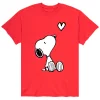 Men's Peanuts Snoopy Valentine's Day Heart Tee -Cotton Sales Store 5033214