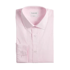 Men's Haggar Slim-Fit Premium Comfort Spread-Collar Dress Shirt -Cotton Sales Store 5061175 Light Pink Solid