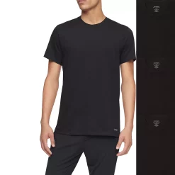 Men's Calvin Klein 3-pack Crewneck Tees 10 Men's Calvin Klein 3-pack Crewneck Tees -Cotton Sales Store 5092175 Black
