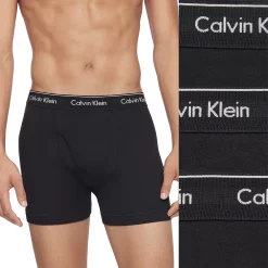 Men's Calvin Klein 3-Pack Cotton Classics Boxer Briefs -Cotton Sales Store 5094301 Black