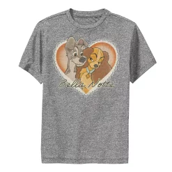 Disney's Lady & The Tramp Boys 8-20 Vintage Valentine Performance Graphic Tee