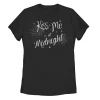Juniors' New Year's "Kiss Me At Midnight" Fireworks Tee -Cotton Sales Store 5137828