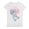 Girls 7-16 Disney Lilo & Stitch Valentine's Day Stitch Retro Heart Graphic Tee -Cotton Sales Store 5174480