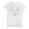 Girls 7-16 Disney Mickey And Friends Candy Hearts Ear Fill Graphic Tee -Cotton Sales Store 5174493