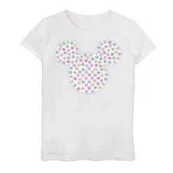 Girls 7-16 Disney Mickey And Friends Candy Hearts Ear Fill Graphic Tee