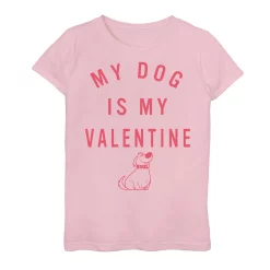 Girls 7-16 Disney / Pixar Up My Dog Is My Valentine Doug Graphic Tee