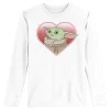 Boys 8-20 Star Wars The Mandalorian The Child Valentine Heart Portrait Long Sleeve Graphic Tee -Cotton Sales Store 5210940