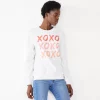 Women's Celebrate Togehter™ Fleece Love Graphic Sweatshirt -Cotton Sales Store 5234789 Xoxo