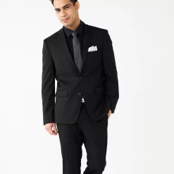 Men's Bespoke Slim-Fit Dress Shirt, Pocket Square & Tie Set -Cotton Sales Store 5235026 ALT5