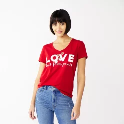 Women's Celebrate Togehter™ Love Graphic Tee -Cotton Sales Store 5235152 Love Has Paws