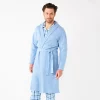 Men's Sonoma Goods For Life® 47" Waffle Robe 2 Men's Sonoma Goods For Life® 47" Waffle Robe -Cotton Sales Store 5265163 Light Blue Heather