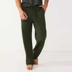 Men's Sonoma Goods For Life® Knit Pajama Pants -Cotton Sales Store 5271170 Olive Herringbone