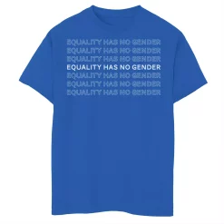 Big Kid Equality Has No Gender Text Tee