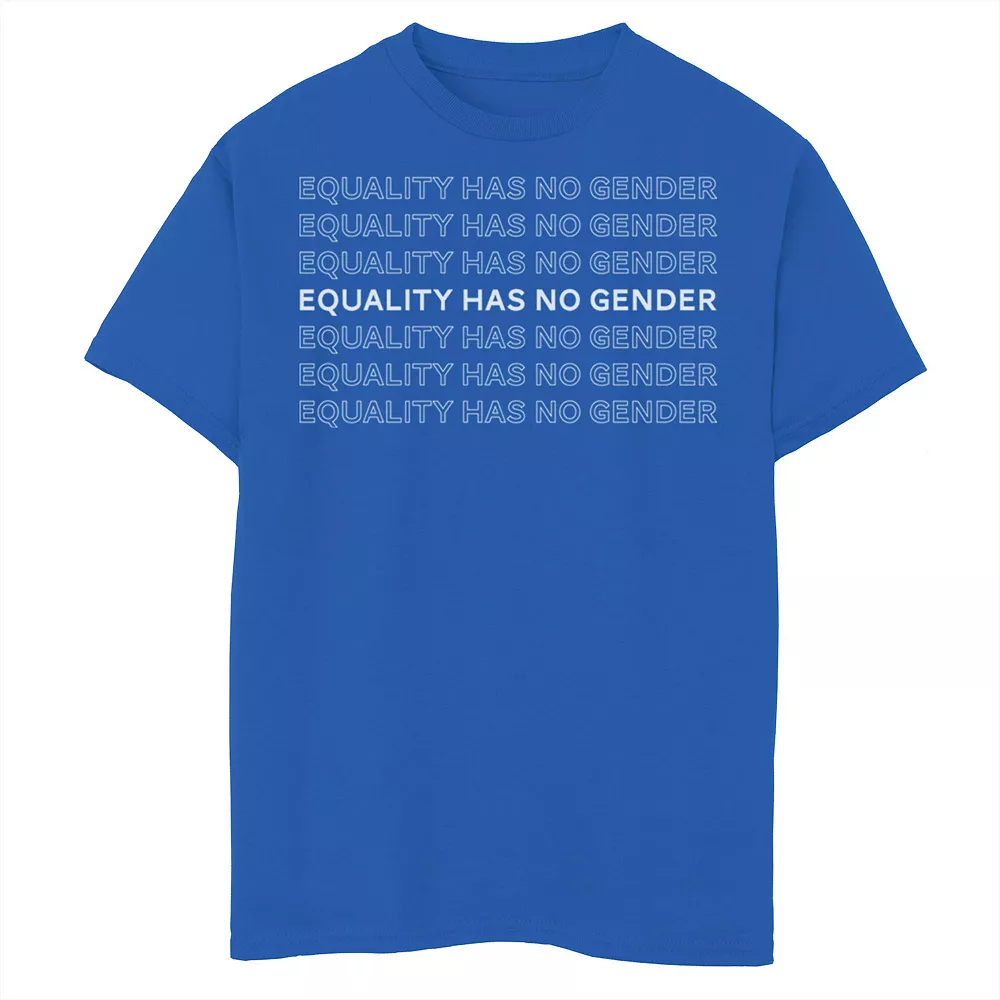 Big Kid Equality Has No Gender Text Tee 3 Big Kid Equality Has No Gender Text Tee