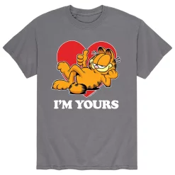 Men's Garfield I'm Yours Tee -Cotton Sales Store 5545027 Charcoal