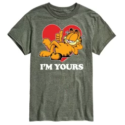 Men's Garfield I'm Yours Tee -Cotton Sales Store 5545027 Green