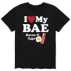 Big & Tall "I Love BAE" Bacon & Eggs Valentine's Day Tee