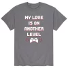 Big & Tall "My Love Is On Another Level" Gamer Valentine's Day Tee