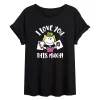 Juniors' Peanuts I Love You Flowy Tee -Cotton Sales Store 5594797