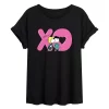 Juniors' Peanuts XO Lucy Flowy Tee -Cotton Sales Store 5594807