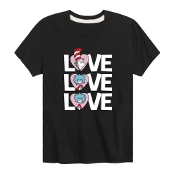 Boys 8-20 Dr. Seuss Love Stacked Graphic Tee