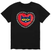 Men's Pete the Cat Be My Valentine Tee -Cotton Sales Store 5609287 Black