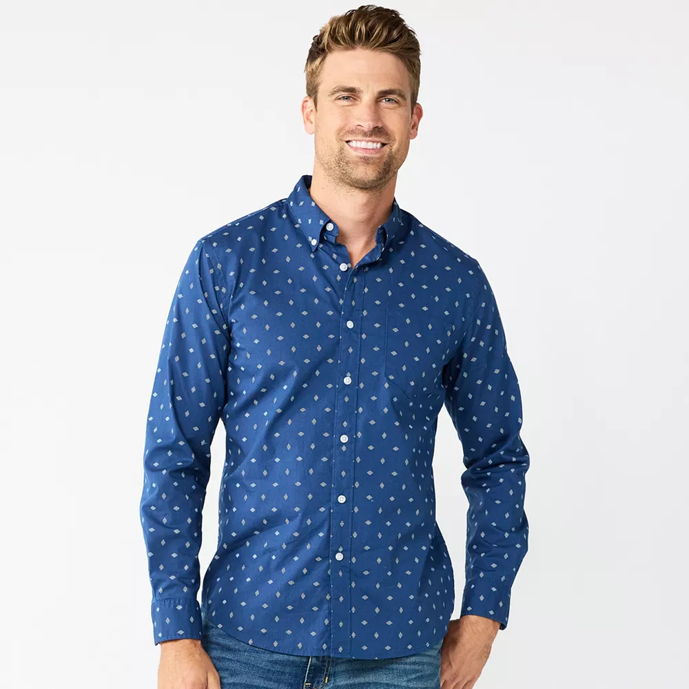 Men's Sonoma Goods For Life® Perfect-Length Button-Down Shirt 18 Men's Sonoma Goods For Life® Perfect-Length Button-Down Shirt - Image 16