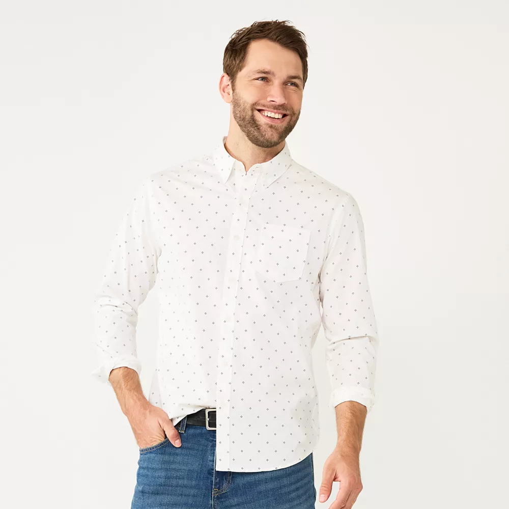 Men's Sonoma Goods For Life® Perfect-Length Button-Down Shirt 4 Men's Sonoma Goods For Life® Perfect-Length Button-Down Shirt - Image 2