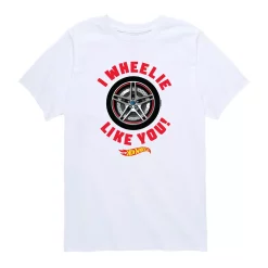 Boy's 8-20 Hot Wheels I Wheelie Like You Tee