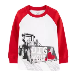 Baby Boy Carter's "Dig You" Construction Valentine's Day Tee