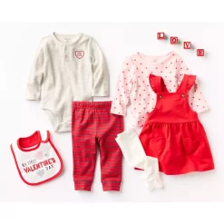 Baby Carter's 3-Piece Heart Tee & Jumper Set 11 Baby Carter's 3-Piece Heart Tee & Jumper Set -Cotton Sales Store 5691548 ALT8