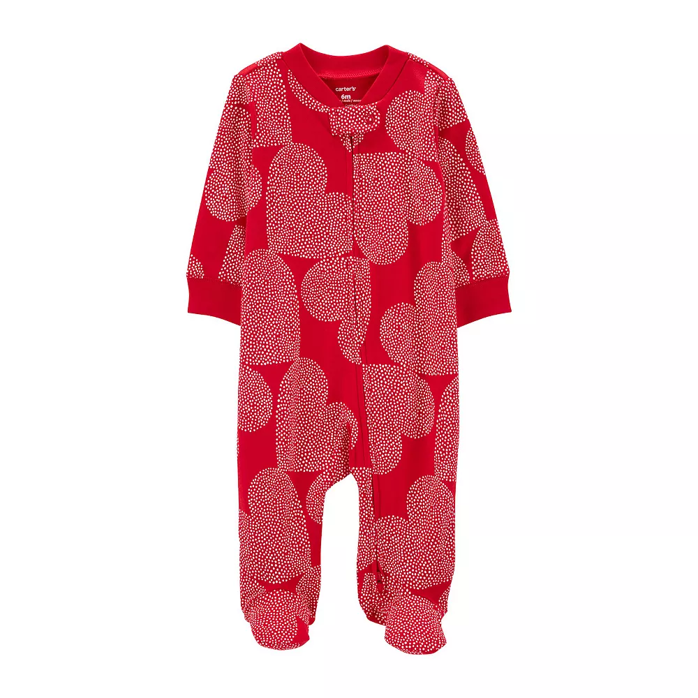 Baby Carter's Valentine's Day 2-Way Zip Cotton Sleep & Play 3 Baby Carter's Valentine's Day 2-Way Zip Cotton Sleep & Play