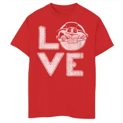 Boys 8-20 Star Wars The Mandalorian Love Text Graphic Tee