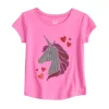 Toddler Girl Jumping Beans® Unicorn and Hearts Graphic Tee -Cotton Sales Store 5836614