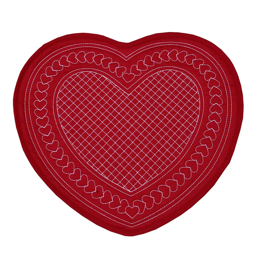 Celebrate Together™ Valentine's Day Reversible Quilted Heart Placemat 4 Celebrate Together™ Valentine's Day Reversible Quilted Heart Placemat - Image 3