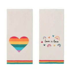 Celebrate Togetherâ„¢ Valentine's Day Love Is Love 2-pack Hand Towel Set