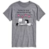 Men's Peanuts Valentine Piano Tee -Cotton Sales Store 5954189 Gray