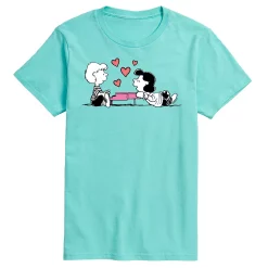 Men's Peanuts Lucy Heart Thoughts Tee -Cotton Sales Store 5954190 Green