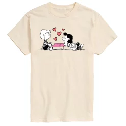 Men's Peanuts Lucy Heart Thoughts Tee -Cotton Sales Store 5954190 Light Beige