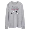 Men's Peanuts Valentines Piano Long Sleeve Tee -Cotton Sales Store 5954243