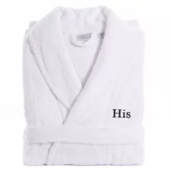 Men's Linum Home Textiles Turkish Cotton Embroidered ''His'' Terry Bathrobe