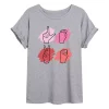Juniors' Sign Language "Love" Oversized Tee -Cotton Sales Store 6030069