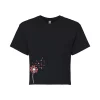 Juniors' Dandelion Hearts Cropped Tee -Cotton Sales Store 6030167